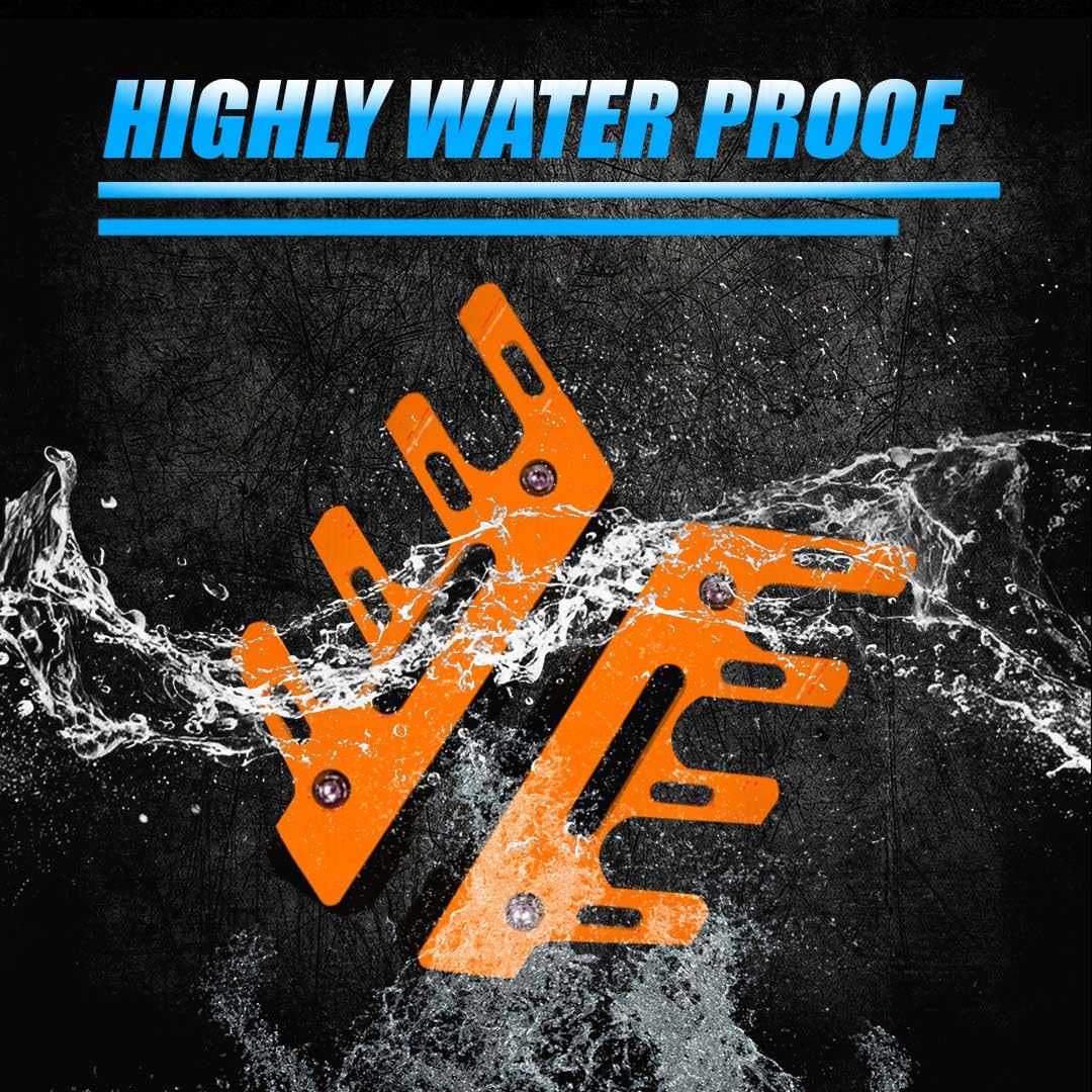 ABS Shocker Protector | Front Fork Fender Protector | Universal Anti-Fall Slider Guard-Orange - Moto Genius
