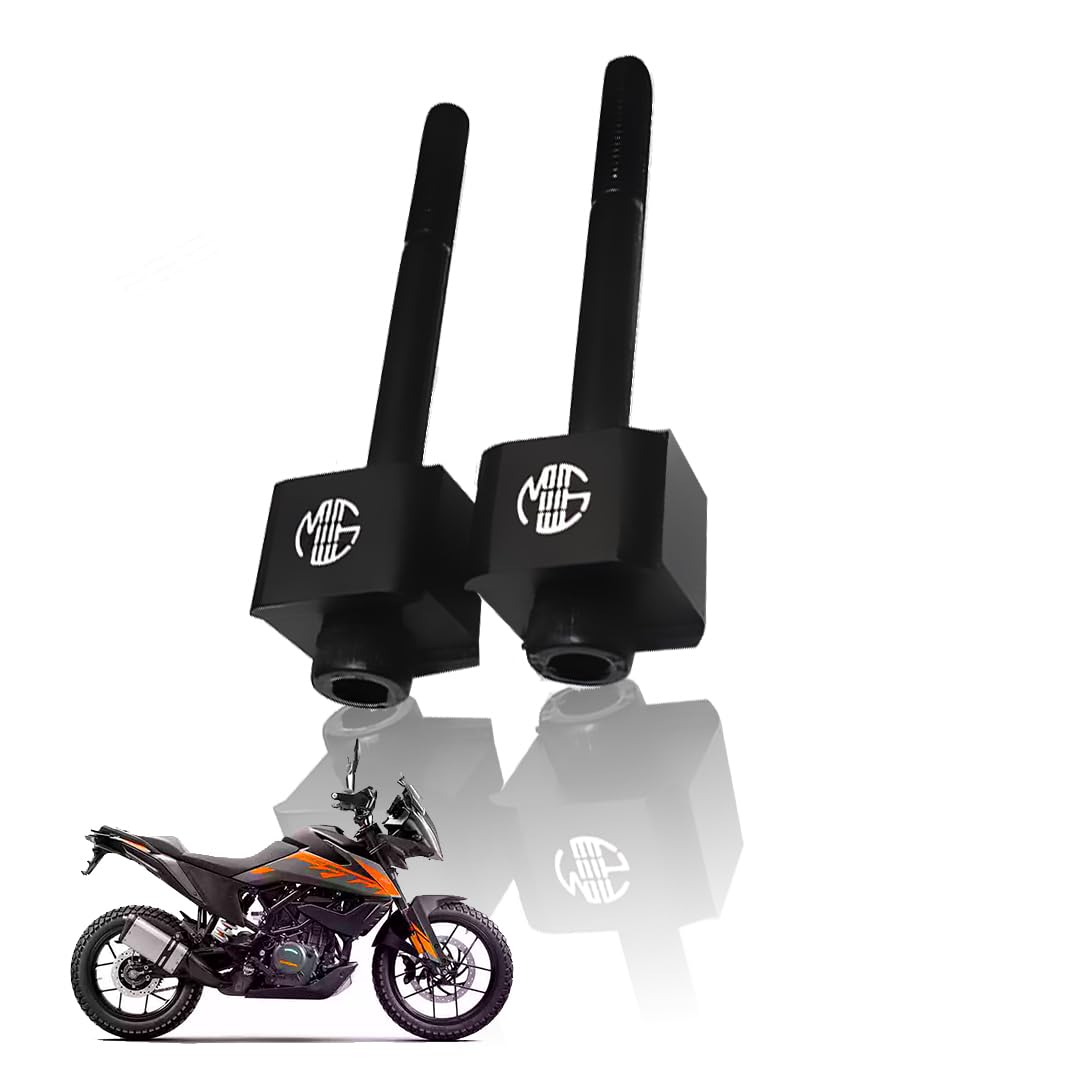 Adjustable Handle Riser for KTM Adventure ( ONLY FOR GEN 1 & 2 )Motorbike | Enhances Comfort and Control | Height Riser Clamp Compatible KTM Adventure 250/390-Black - Moto Genius