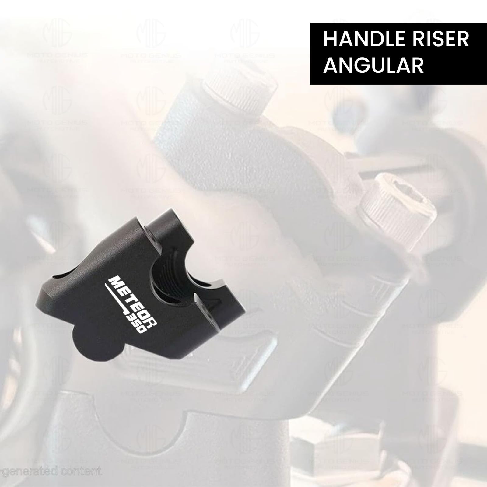 Adjustable Handle Riser for Meteor 350 |Enhances Comfort and Control | Height Riser Clamp Compatible with RE Meteor (Angular)-Angular - Moto Genius