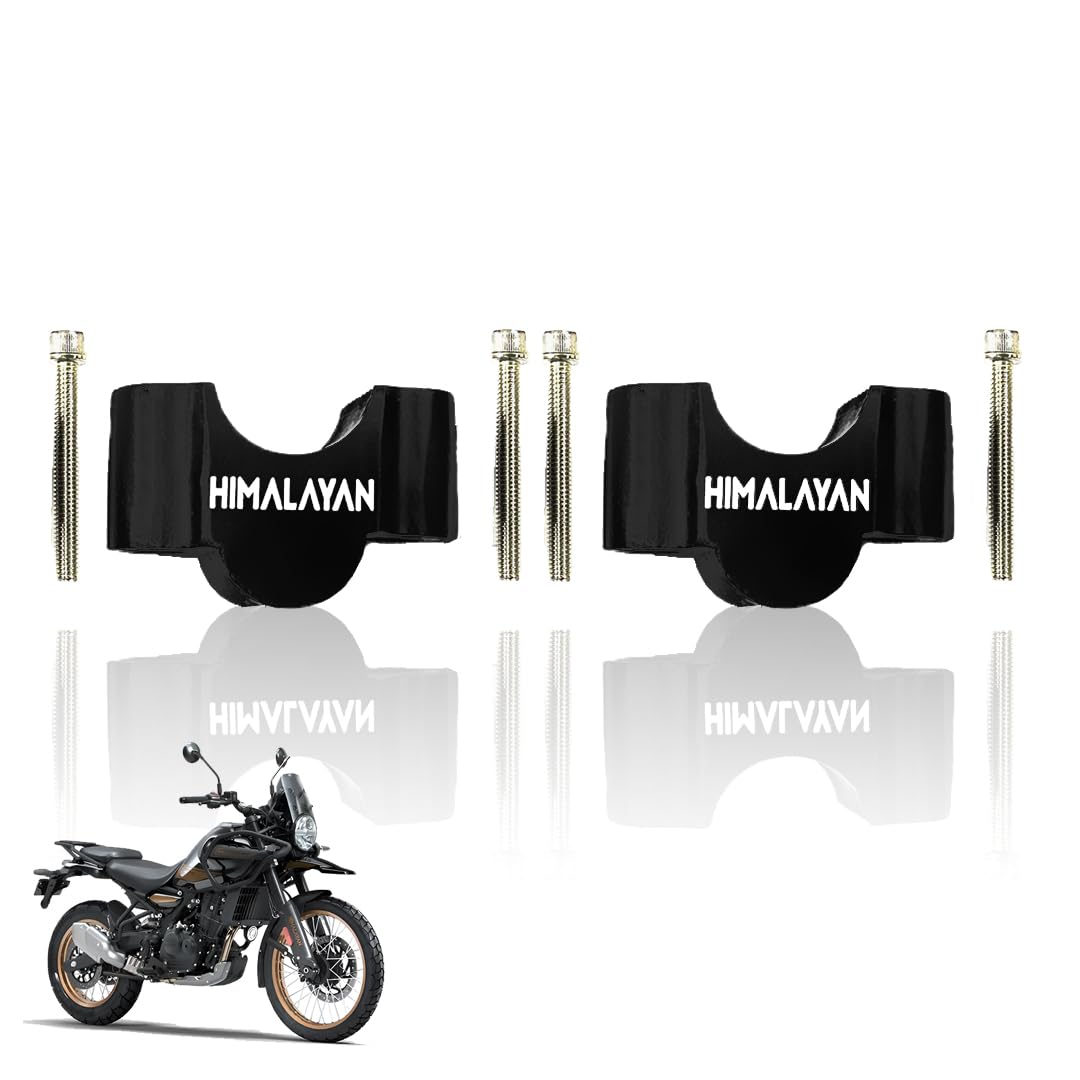 Adjustable Handle Riser for RE Himalayan 450 Motorbike | Enhances Comfort and Control | Height Riser Clamp Compatible with RE Himalayan 450-Adjustable - Moto Genius