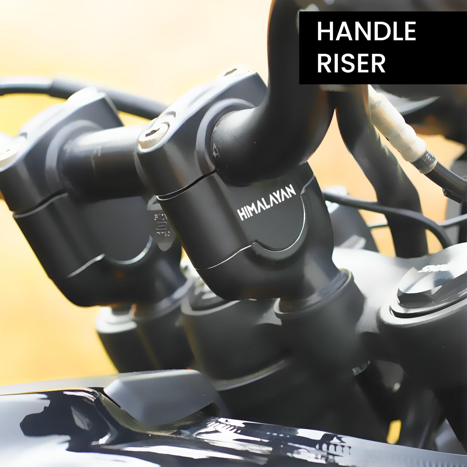 Adjustable Handle Riser for RE Himalayan 450 Motorbike | Enhances Comfort and Control | Height Riser Clamp Compatible with RE Himalayan 450-Adjustable - Moto Genius