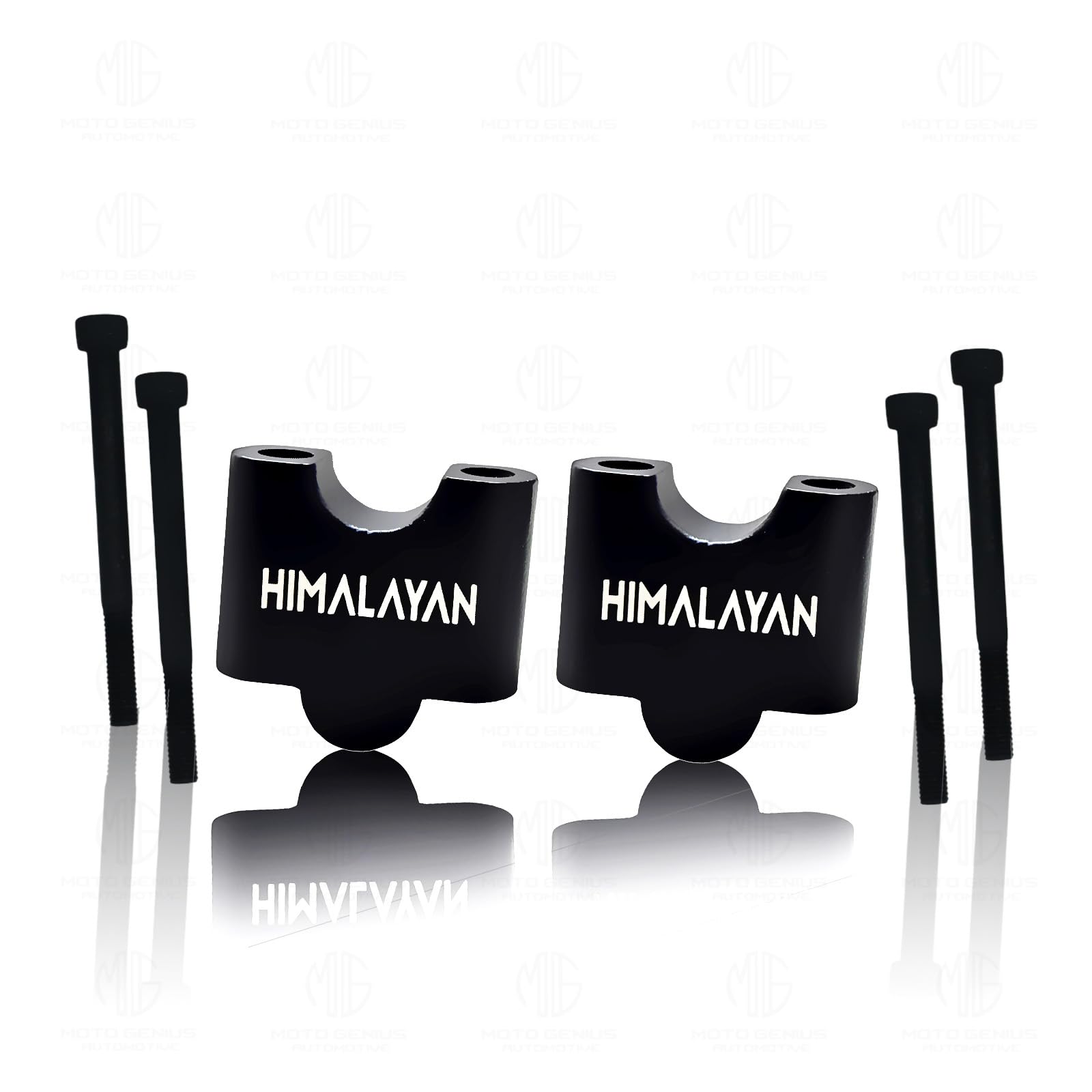 Adjustable Handle Riser for RE Himalayan BS3/BS4/BS6/Scram Motorbike |Enhances Comfort and Control | Height Riser Clamp Compatible with RE Himalayan-Straight - Moto Genius