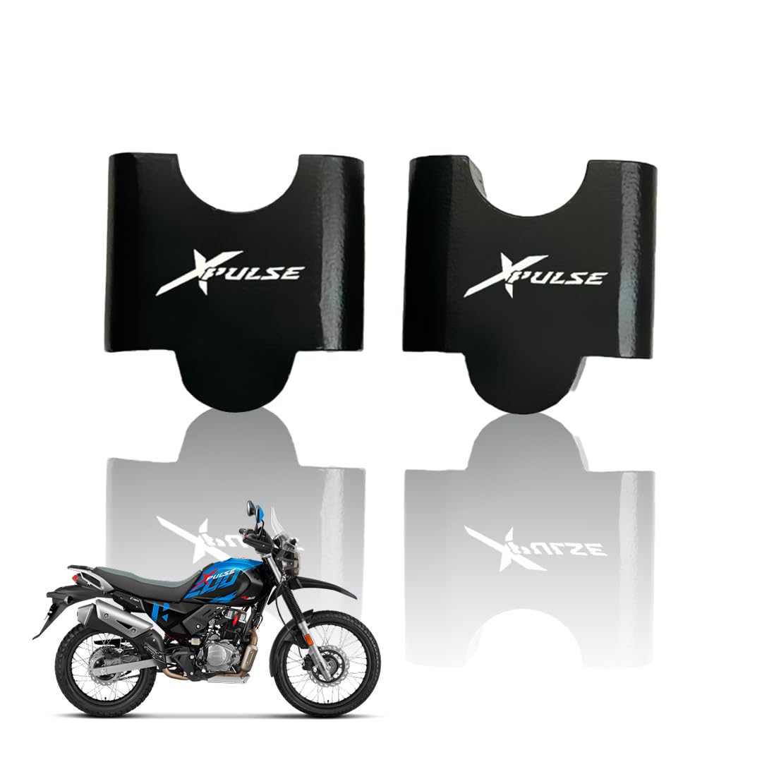 Adjustable Handle Riser for Xpulse Motorbike | Enhances Comfort and Control | Height Riser Clamp Compatible with Xpulse-Black - Moto Genius