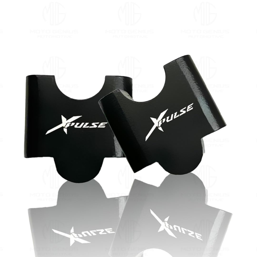 Adjustable Handle Riser for Xpulse Motorbike | Enhances Comfort and Control | Height Riser Clamp Compatible with Xpulse-Black - Moto Genius