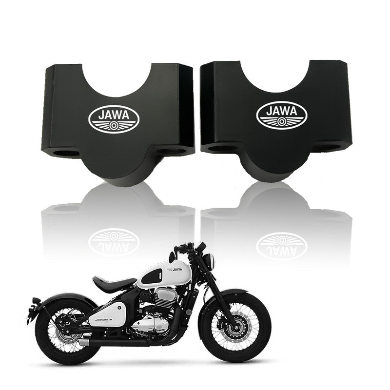 Adjustable Handlebar Riser Clamp Compatible with Jawa 42 Bobber | Height Adjustable Handle Riser for Enhanced Riding Comfort & Control | Heavy-Duty Aluminum Motorcycle Handlebar Mount - Moto Genius