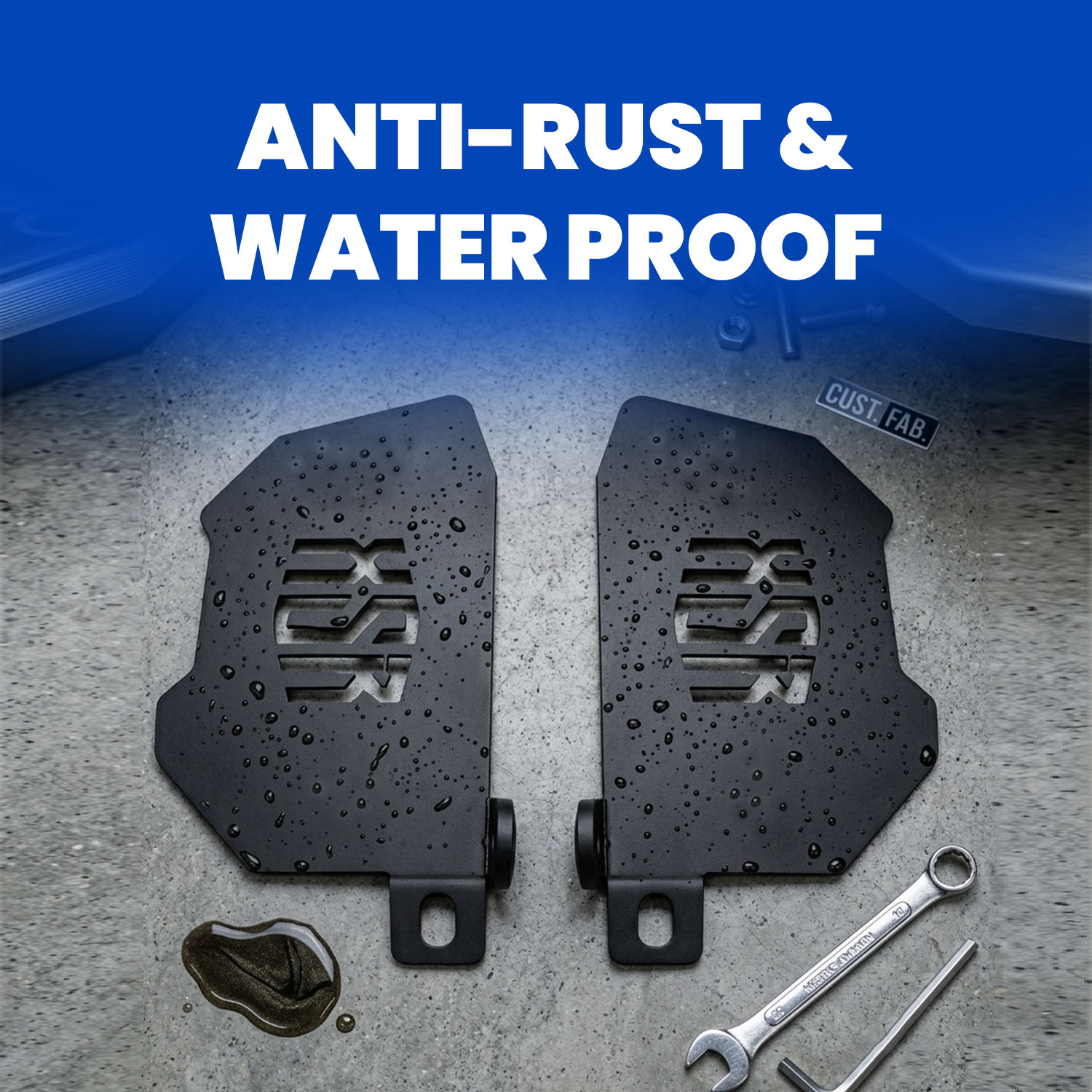 Adjustable Metal Foot Pegs for XSR Motorcycle, Front Rider Foot Rest Set, Heavy Duty Anti-Slip Footrests for Adventure Touring & Street Riding, Easy Installation, Right & Left Pair - Moto Genius