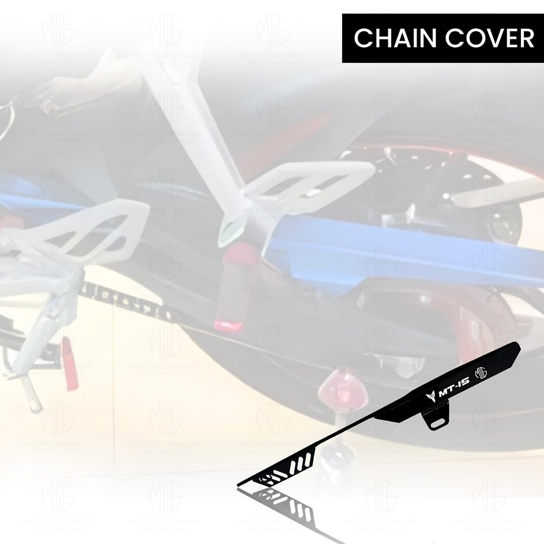 Bike Chain Cover for MT 15 - Durable and Lightweight Protector for Optimal Chain Performance | Easy Installation, Fits in MT 15 Model-Black - Moto Genius