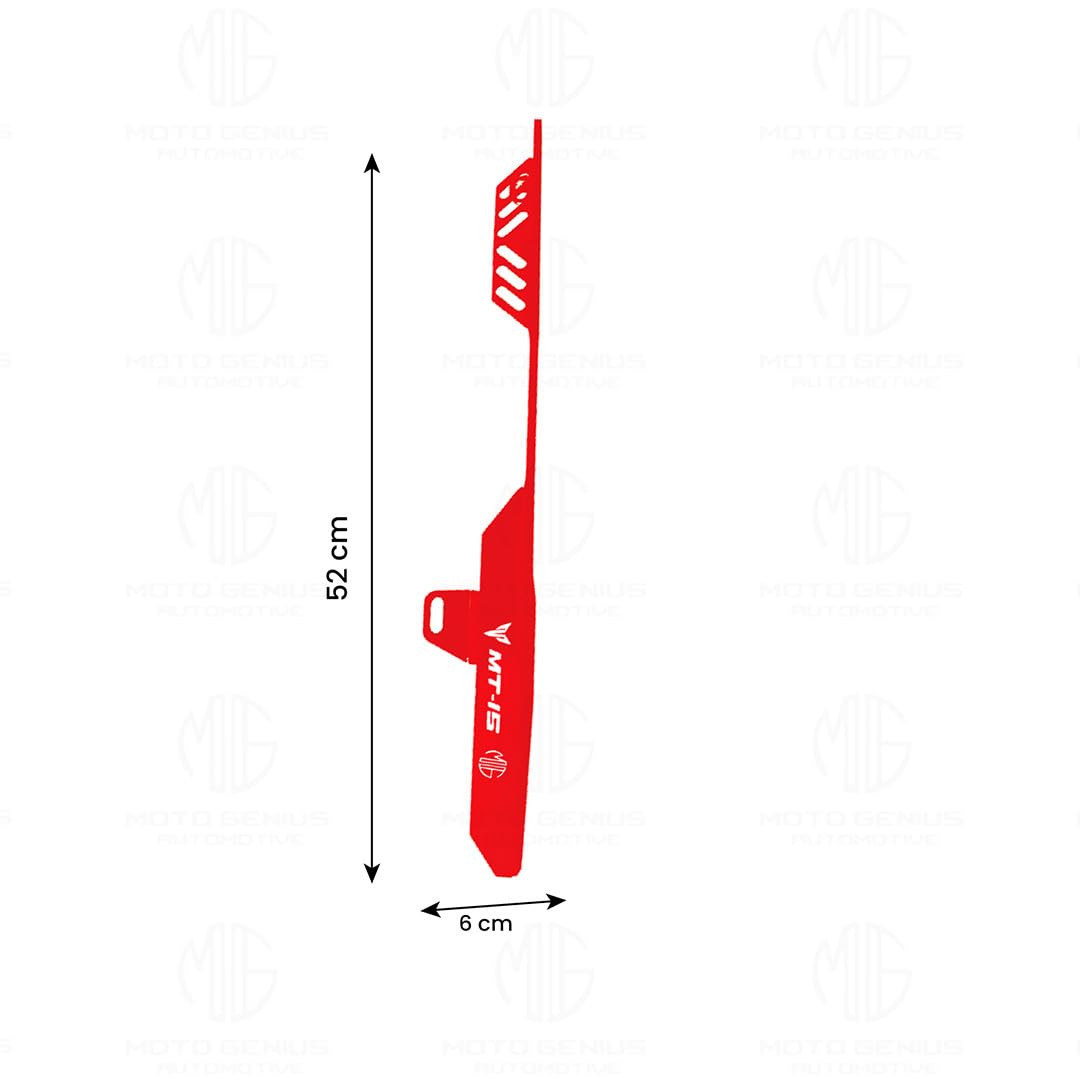 Bike Chain Cover for MT 15 - Durable and Lightweight Protector for Optimal Chain Performance | Easy Installation, Fits in MT 15 Model-Red - Moto Genius