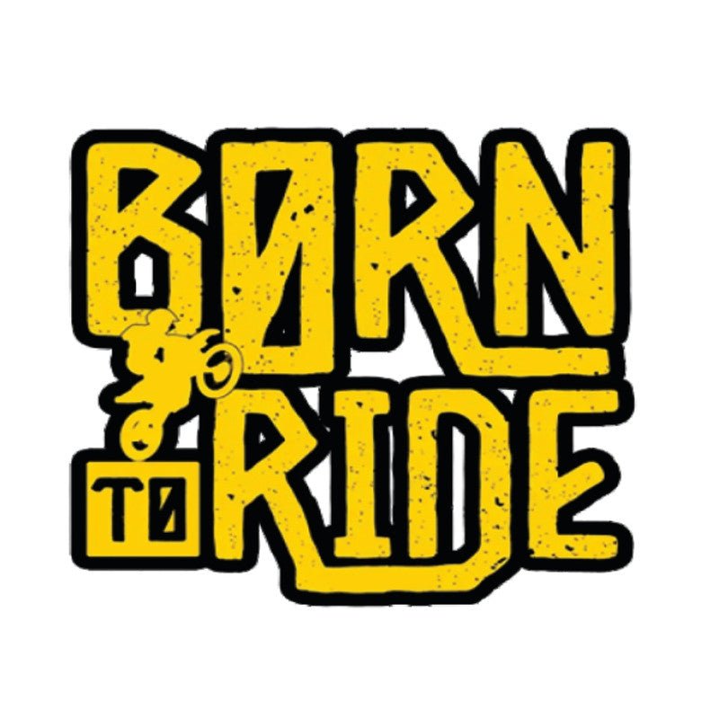 Born-to-Ride 3D Vinyl Sticker Waterproof Decals for Motorcycle, Helmet & Laptop | Edgy Aesthetic Stickers for Bikes and cars - Moto Genius