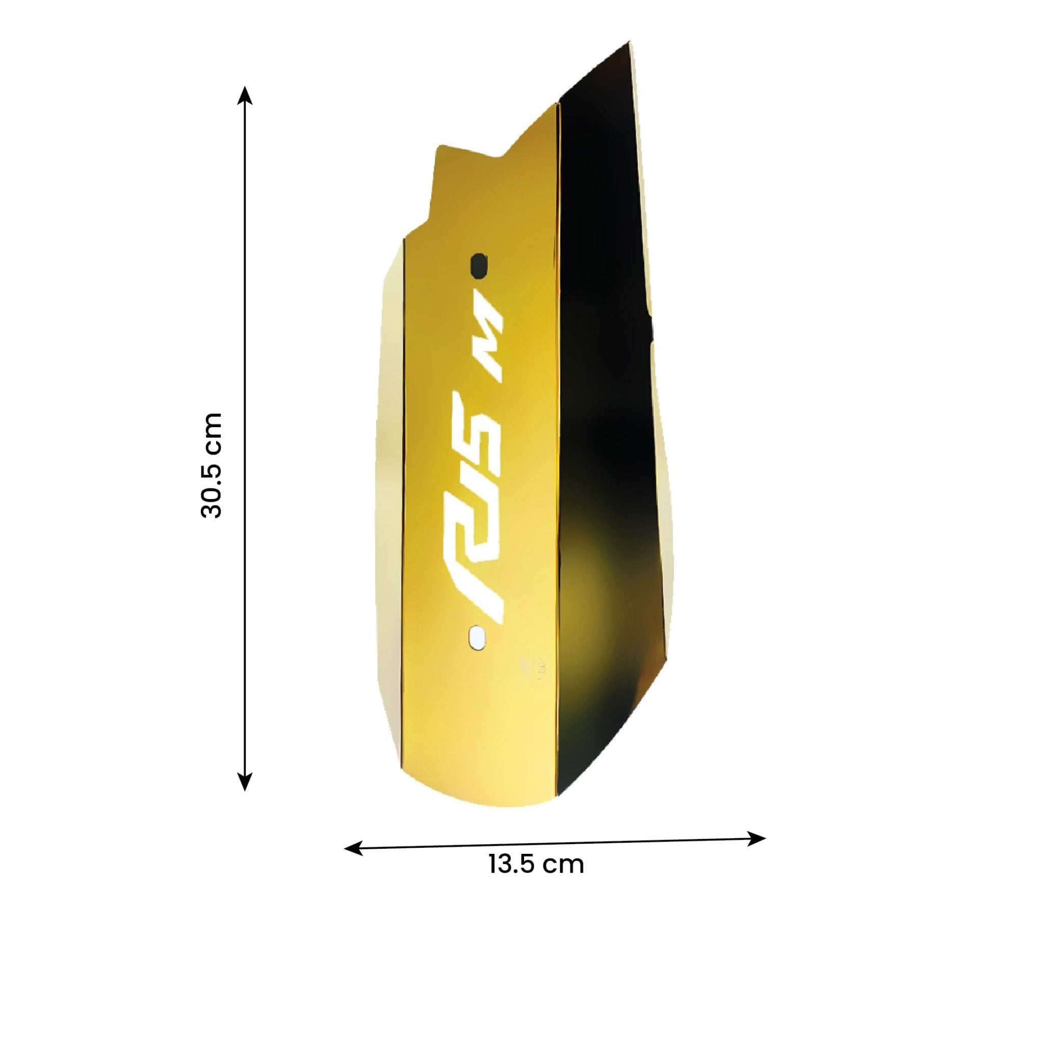 Exhaust Cover Silencer Protector for R15 V4 | Premium Exhaust Heat Shield Protector for Enhanced Durability and Style | Easy Installation | R15-M-Gold - Moto Genius