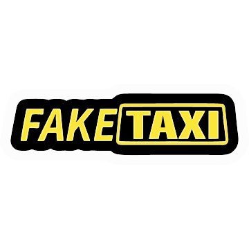 Fake Taxi Vinyl Sticker Waterproof Decals for Motorcycle, Helmet & Laptop | Edgy Aesthetic Stickers for Bikes and cars - Moto Genius