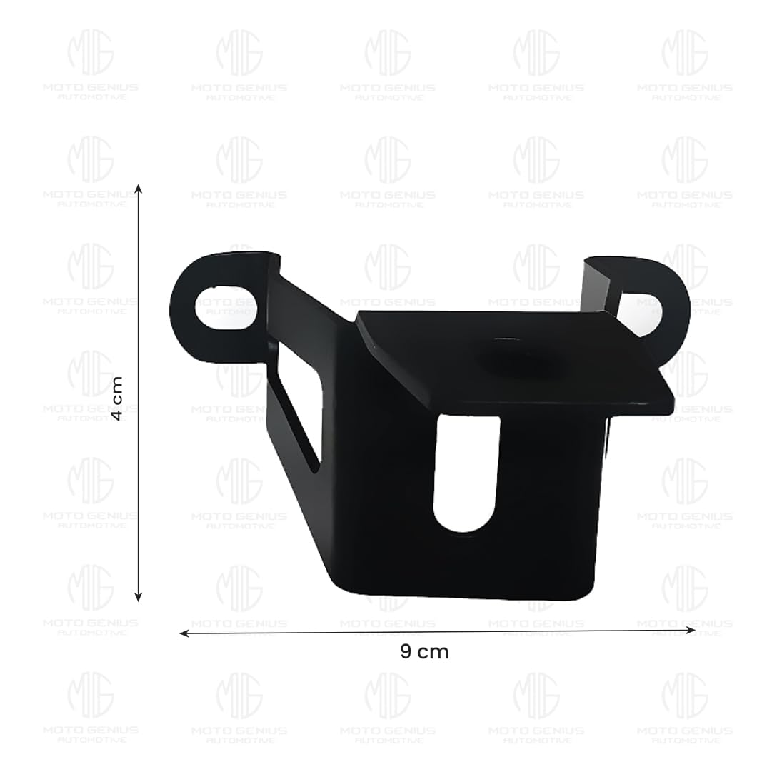 Fog Light Clamp Brackets for Meteor 350 |Heavy Duty Mounting Kit for Adventure Motorcycle Lights | Adjustable and Durable (Pack of 2)-Black - Moto Genius