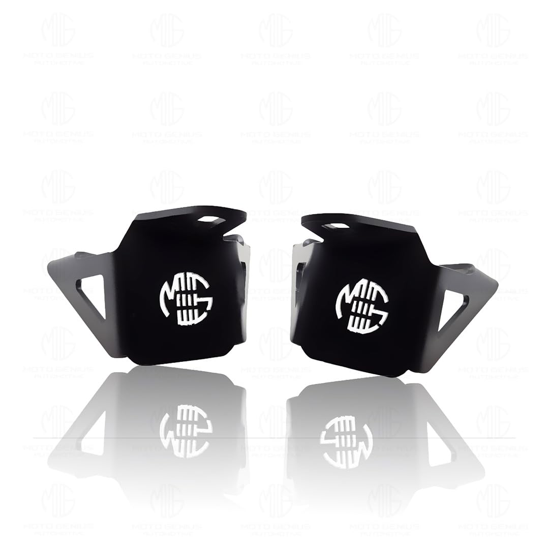 Fog Light Clamp Brackets for Xpulse |Heavy Duty Mounting Kit for Adventure Motorcycle Lights | Adjustable and Durable (Pack of 2)-Black - Moto Genius
