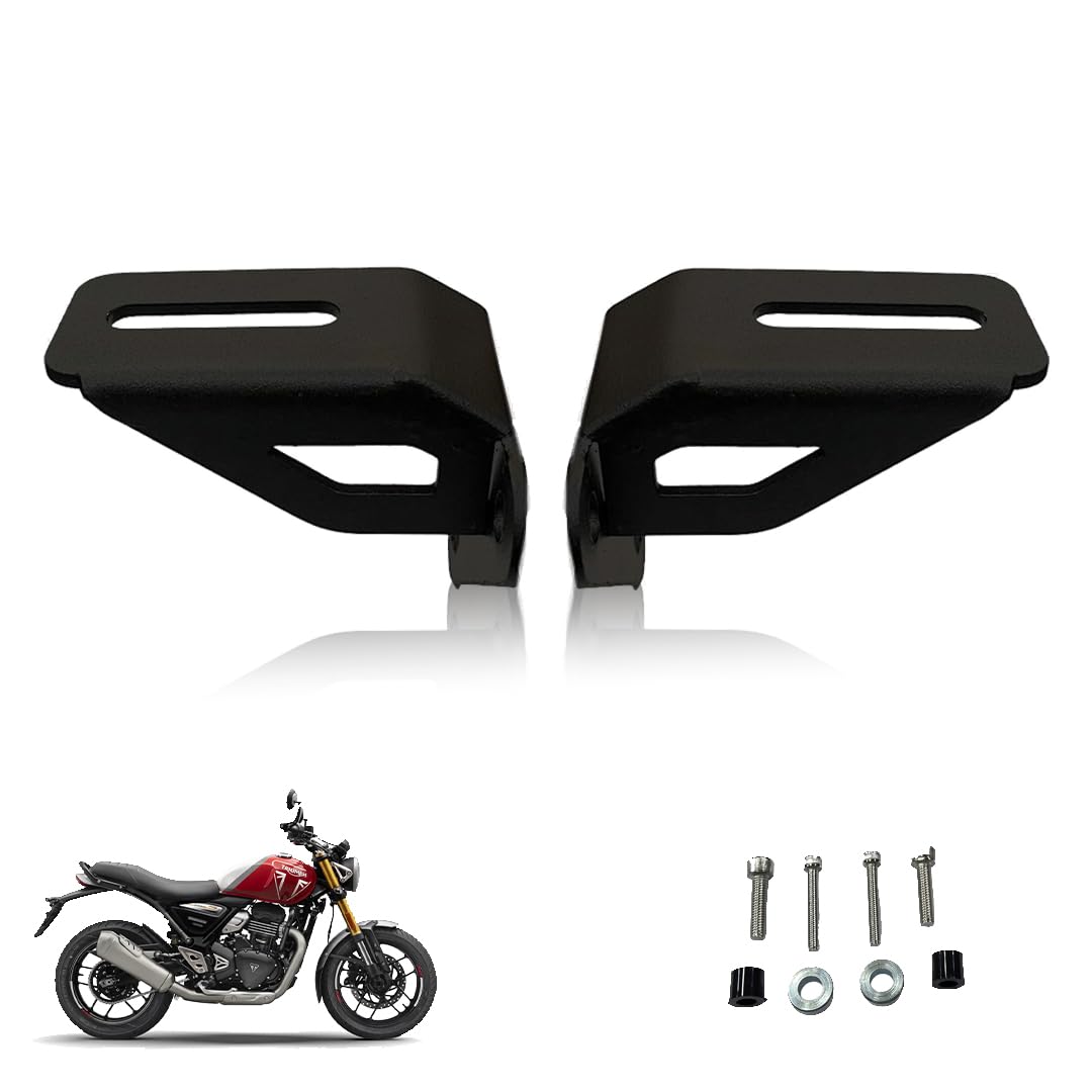 Fog Light Mount Bracket Kit for Triumph Speed 400 | Heavy-Duty Headlight Side Frame Clamp - Moto Genius
