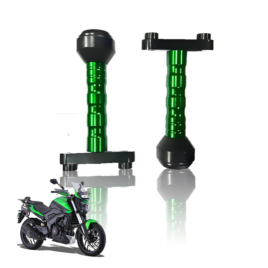 Frame Slider Crash Protection Guard for Dominar 250 & 400 | Premium Motorcycle Protector for Enhanced Safety and Stability | Easy Installation, Durable Design-Green - Moto Genius