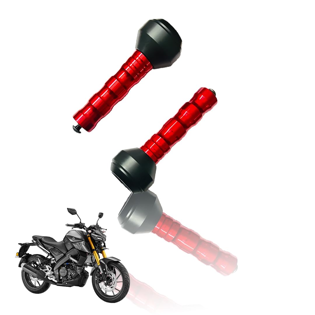 Frame Slider Crash Protection Guard for MT 15 | Premium Motorcycle Protector for Enhanced Safety and Stability | Easy Installation, Durable Design-Red - Moto Genius