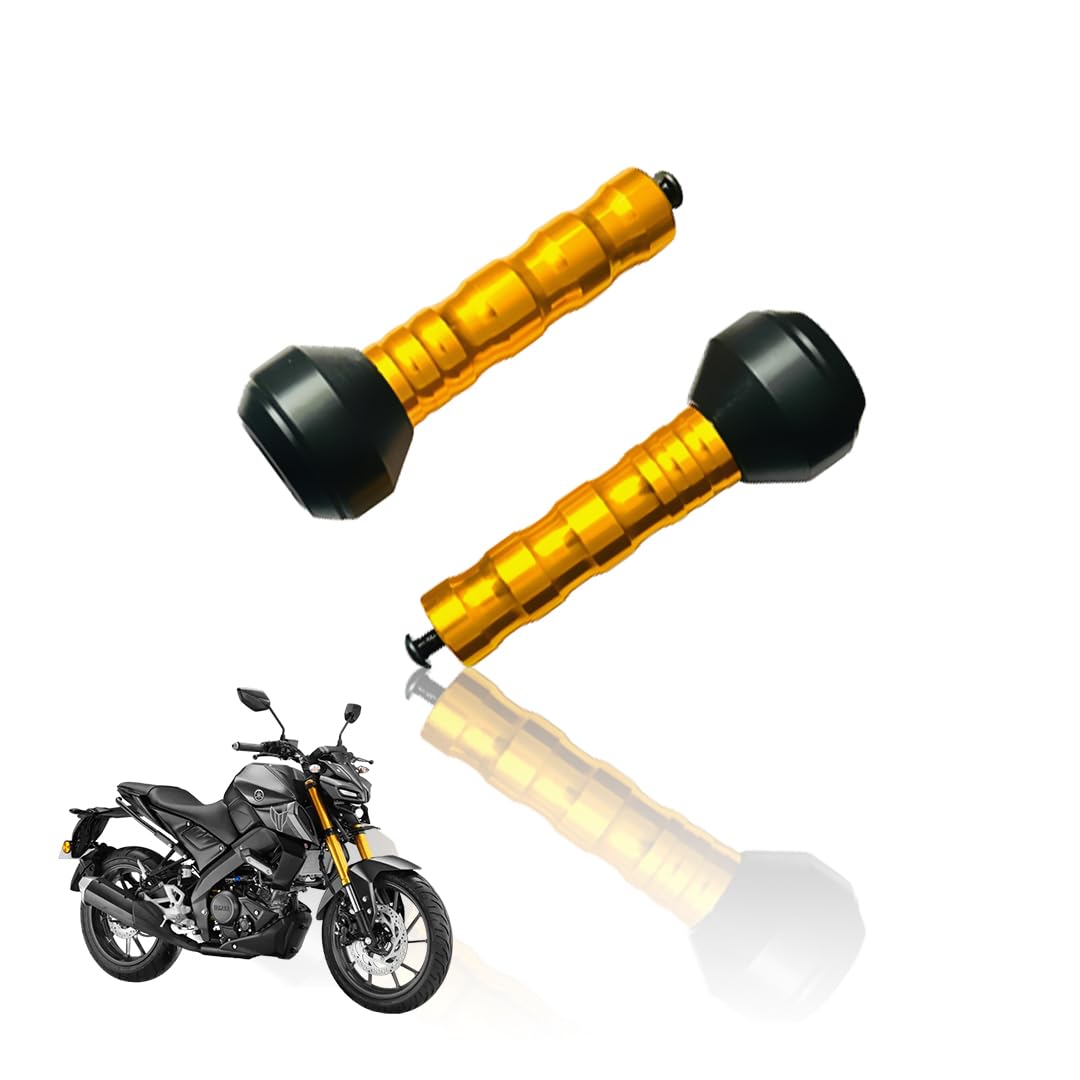 Frame Slider Crash Protection Guard for MT 15 | Premium Motorcycle Protector for Enhanced Safety and Stability | Easy Installation, Durable Design-Gold - Moto Genius