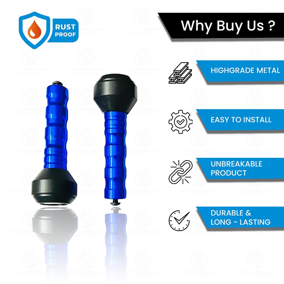 Frame Slider Crash Protection Guard for MT 15 | Premium Motorcycle Protector for Enhanced Safety and Stability | Easy Installation, Durable Design-Blue - Moto Genius