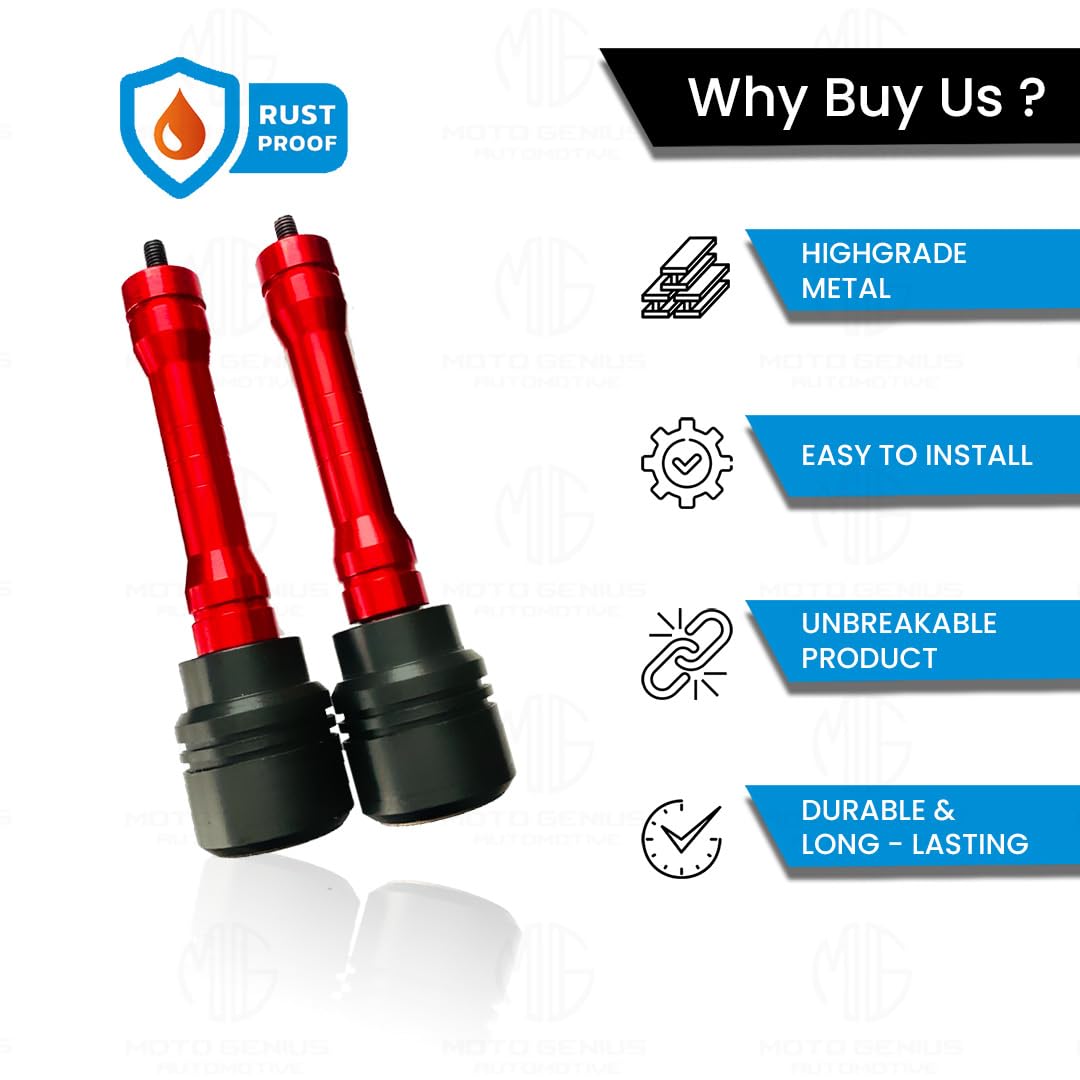 Frame Slider Crash Protection Guard for RR310 Motorbike | Premium Motorcycle Protector for Enhanced Safety and Stability | Easy Installation, Durable Design-Red - Moto Genius