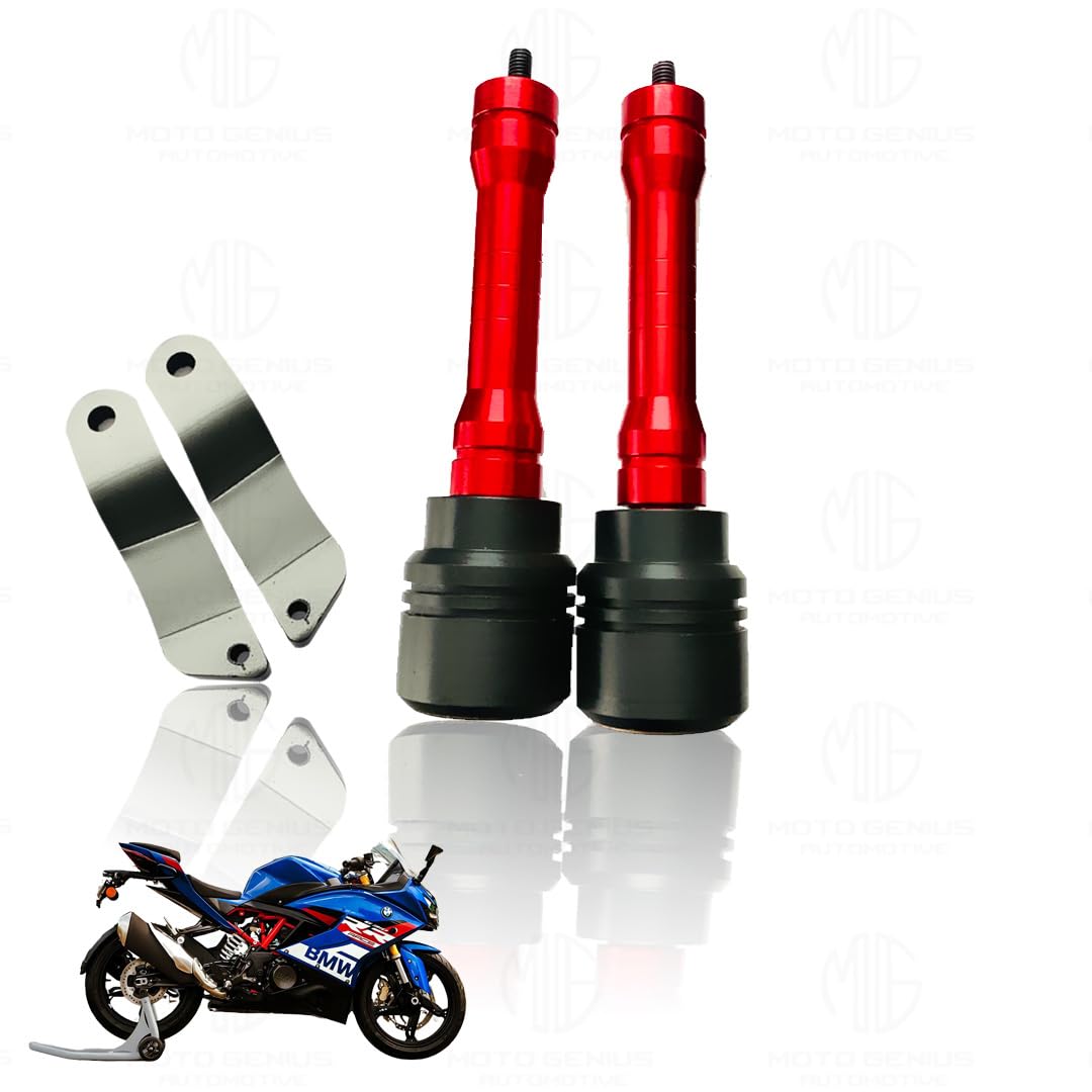 Frame Slider Crash Protection Guard for RR310 Motorbike | Premium Motorcycle Protector for Enhanced Safety and Stability | Easy Installation, Durable Design-Red - Moto Genius