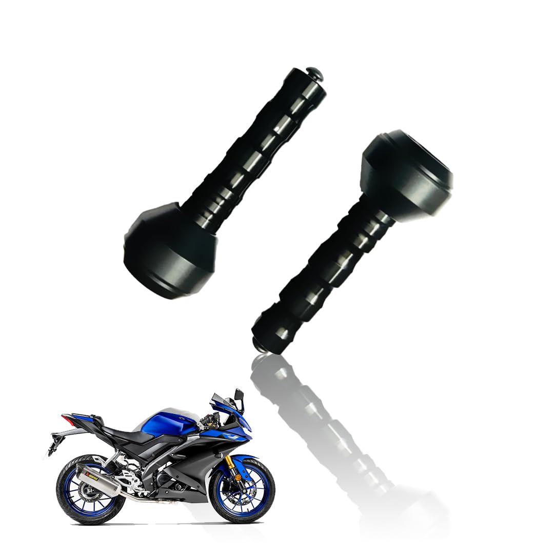 Frame Slider Crash Protection Guard for Yamaha R15 | Premium Motorcycle Protector for Enhanced Safety and Stability | Easy Installation, Durable Design-Black - Moto Genius
