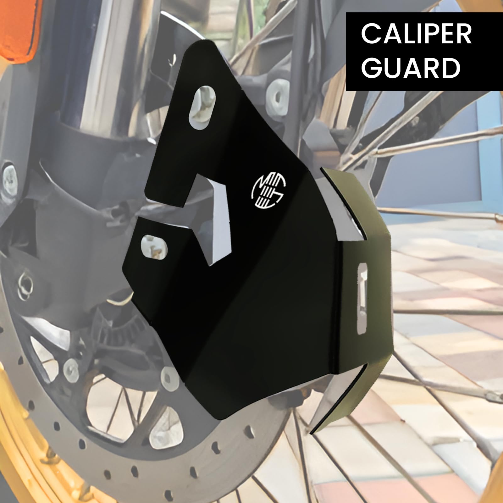 Front Disc Brake Caliper Guard for Himalayan 450 | Premium Durable Protection & Stylish Upgrade for Enhanced Performance-Black - Moto Genius