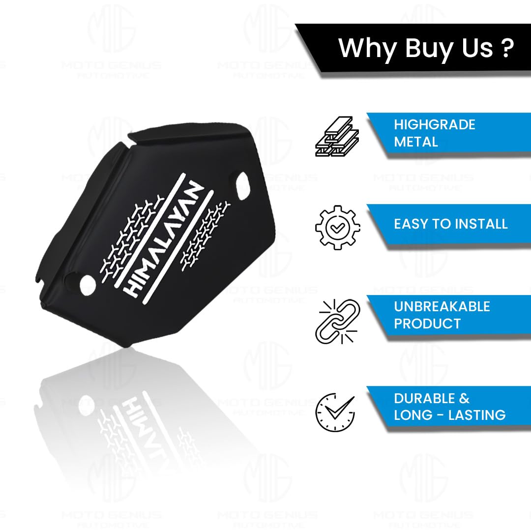 Front Disc Brake Fluid Reservoir Oil Cap for Himalayan 450 Motorbike | Replacement for Enhanced Durability and Performance-Black - Moto Genius