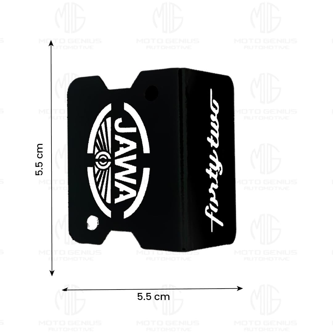 Front Disc Brake Fluid Reservoir Oil Cap for JAWA 42 Motorbike | Replacement for Enhanced Durability and Performance-Black - Moto Genius