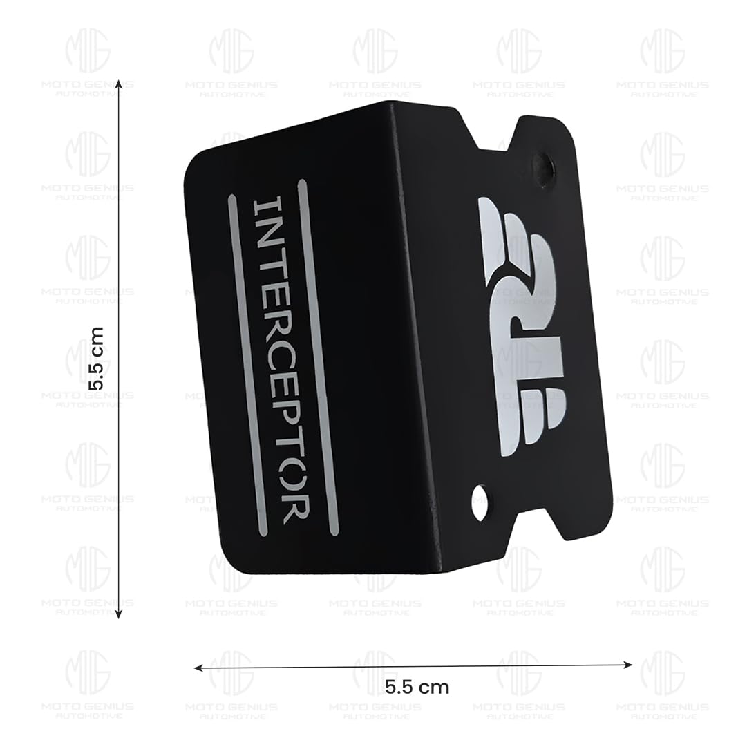 Front Disc Brake Fluid Reservoir Oil Cap for RE Interceptor bike | Replacement for Enhanced Durability and Performance (Pack of 1)-Black - Moto Genius