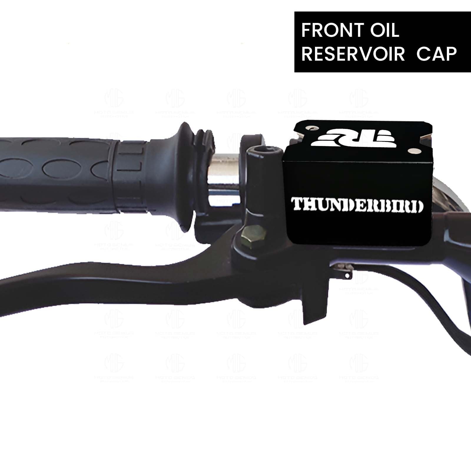 Front Disc Brake Fluid Reservoir Oil Cap for RE Thunderbird Motorbike | Durable Replacement for Enhanced Performance and Leak-Proof Seal-Black - Moto Genius
