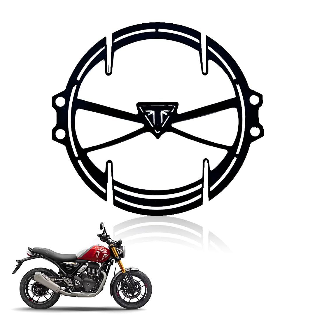 Front Headlight Grill Guard for Triumph 400 Motorbike | Durable Metal Headlight Protector Frame | Jali Design for Classic & Modern Triumph Models (, Easy Fit) - Moto Genius