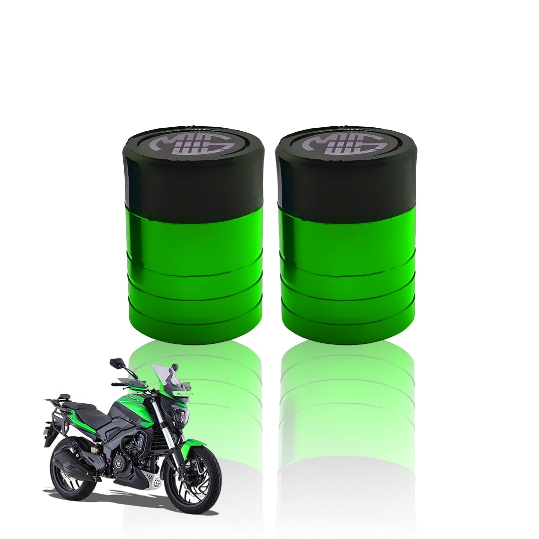 Front Wheel Fork Sliders Crash Protectors for Dominar 250 & 400 | High Strength Crash Protectors for Enhanced Safety-Green - Moto Genius