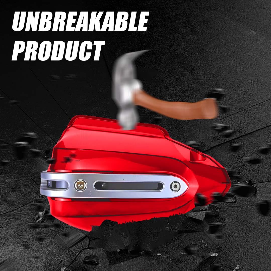 Hand Guards for BMW Motorcycle | Wind Deflectors for Hand Safety and Protection While Riding-Red - Moto Genius