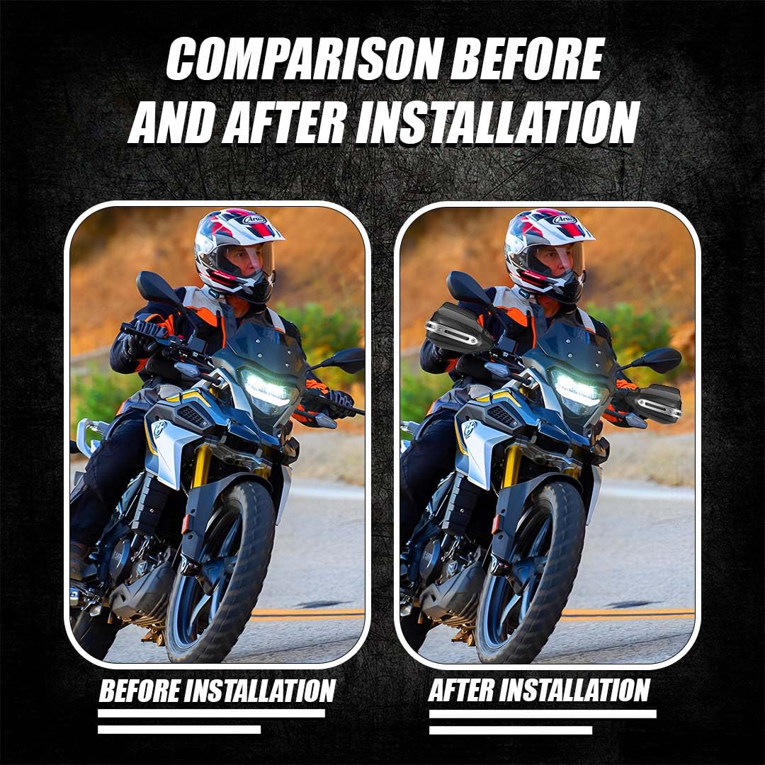 Hand Guards for BMW Motorcycle | Wind Deflectors for Hand Safety and Protection While Riding-Carbon - Moto Genius