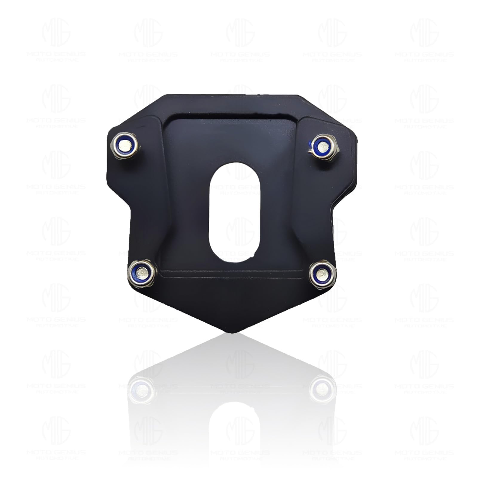Heavy Duty Metal Side Stand Extender for Hunter Motorcycle | Durable Parking Support and Stability Enhancer, Easy Installation-Black - Moto Genius