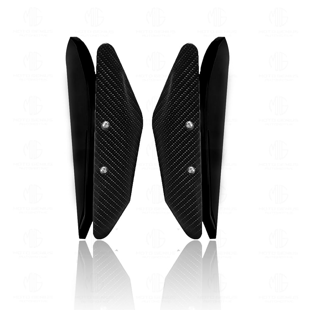 Heavy-Duty Universal Plastic Side Wings for Sport Bikes | Aerodynamic, Lightweight, and Stylish Upgrade-Black - Moto Genius