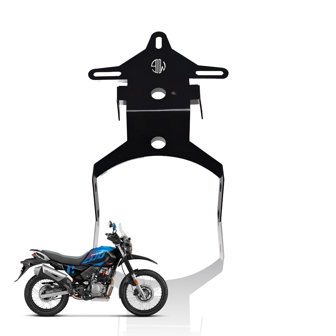 Heavy Metal Tail Tidy Number Plate Holder for Xpulse Motorbike | License Plate Bracket-Black - Moto Genius