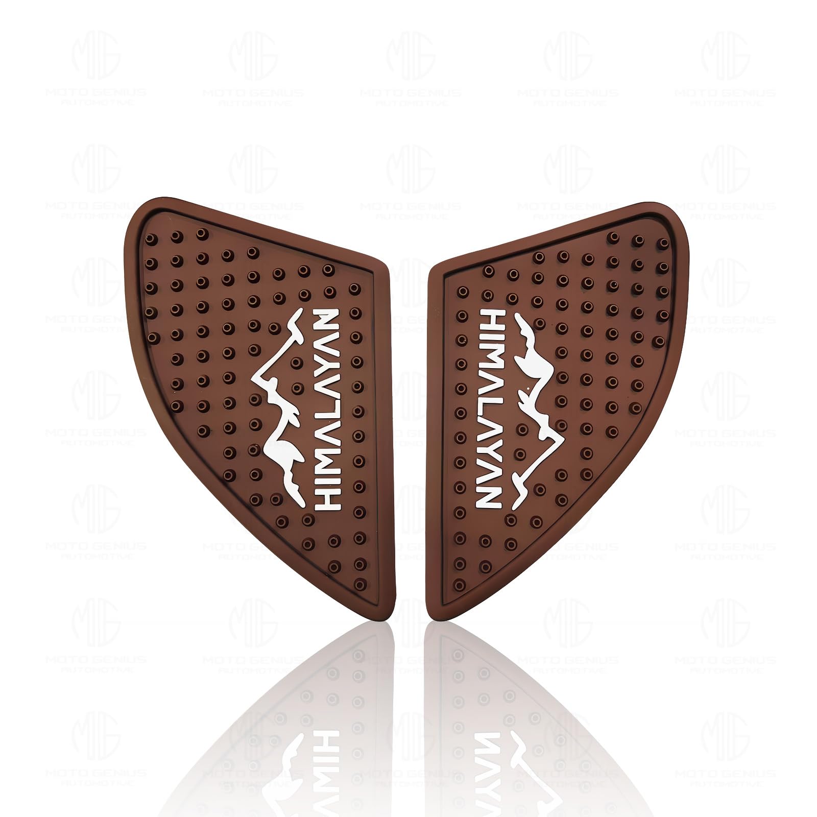 Himalayan Tank Pads | Premium Tank Protection Pads |Anti-Slip and Scratch-Resistant Design |Stylish and Durable for Himalayan BS3/BS4/BS6BS/SCRAM-Brown - Moto Genius