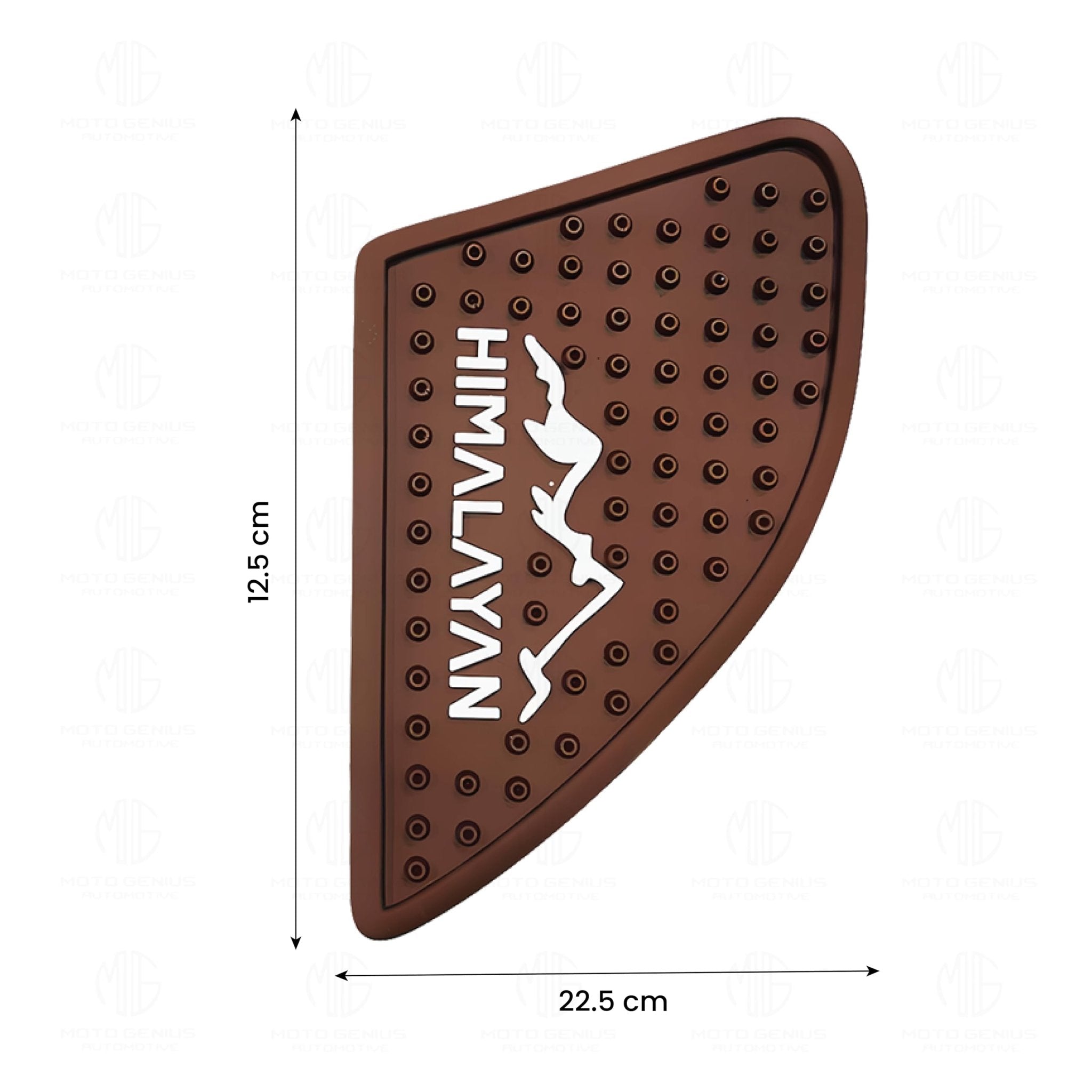 Himalayan Tank Pads | Premium Tank Protection Pads |Anti-Slip and Scratch-Resistant Design |Stylish and Durable for Himalayan BS3/BS4/BS6BS/SCRAM-Brown - Moto Genius