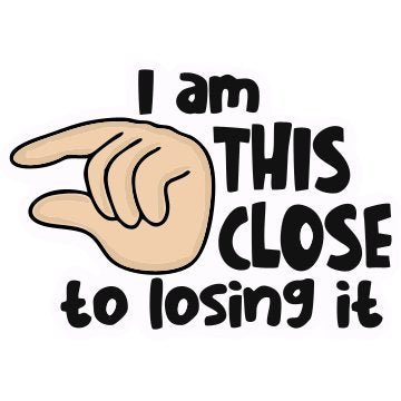 I am this close to losing it 3D Vinyl Sticker Waterproof Decals for Motorcycle, Helmet & Laptop | Edgy Aesthetic Stickers for Bikes and cars - Moto Genius