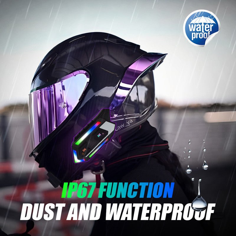 JYD-C10 Helmet Bluetooth V5.4 + EDR Headset – Motorcycle Intercom, Hands-Free Calls, Music, GPS Navigation, Rider-to-Rider Communication - Moto Genius