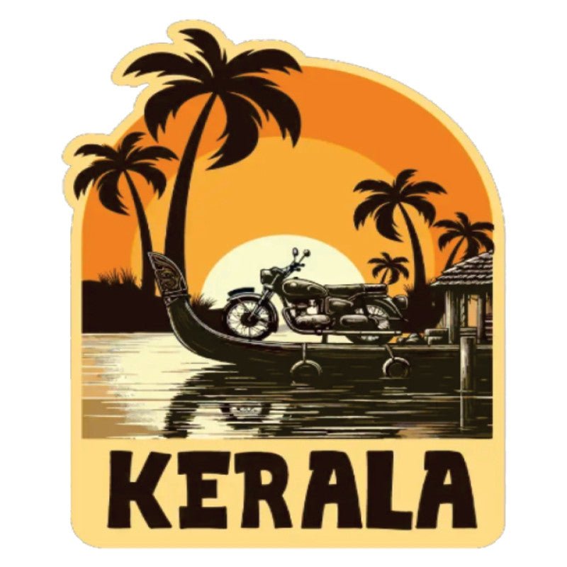 Kerala 3D Vinyl Sticker Waterproof Decals for Motorcycle, Helmet & Laptop | Edgy Aesthetic Stickers for Bikes and cars - Moto Genius