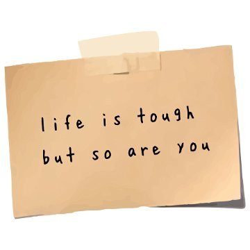 Life is tough but so are you new 3D Vinyl Sticker Waterproof Decals for Motorcycle, Helmet & Laptop | Edgy Aesthetic Stickers for Bikes and cars - Moto Genius