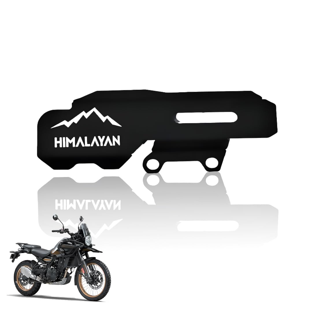 Metal Master Cylinder Guard for RE Himalayan 450 | Heavy-Duty Brake Protection Cover | Impact-Resistant Rear Brake Guard for Motorcycle-Black - Moto Genius