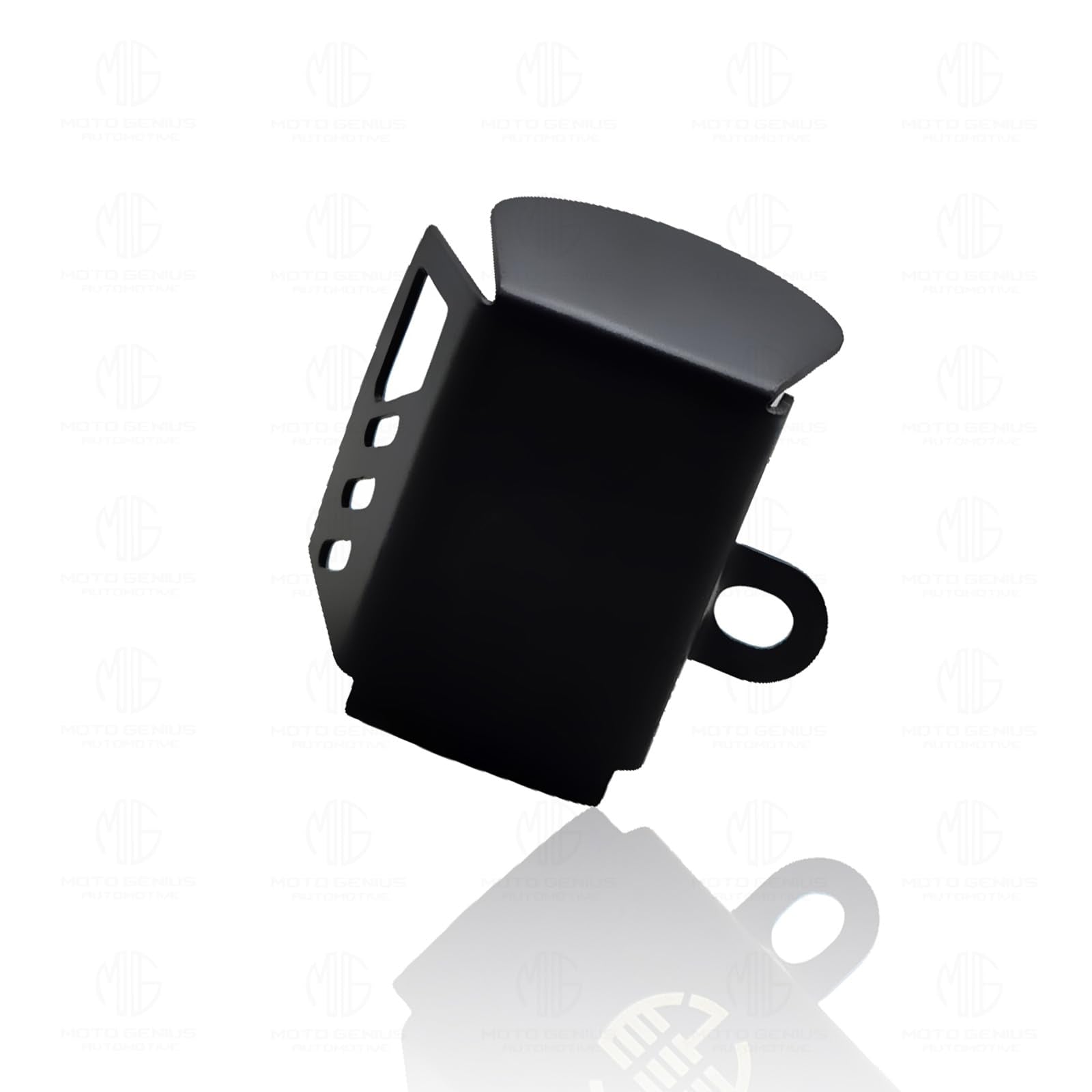 Metal Rear Brake Oil Container Guard for RE Interceptor | Fluid Reservoir Cap Compatible with RE Interceptor-Black - Moto Genius