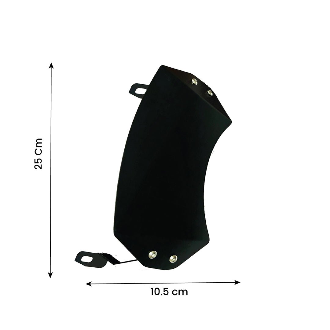 Metal Visor Windscreen Windshield Deflector for Honda H'ness CB 350 | Heavy Quality Flyscreen with Mount for Motorbike | Wind Shield Protector - Moto Genius