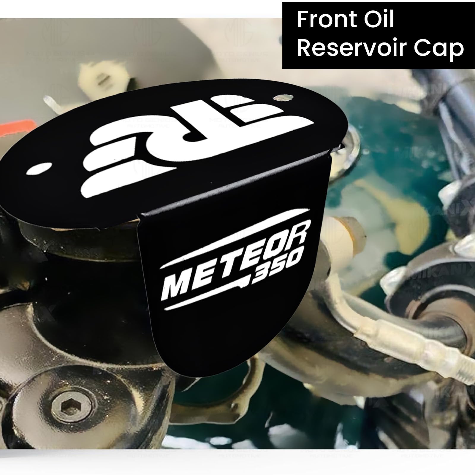 Meteor 350 Front Disc Brake Fluid Reservoir Oil Cap for Bike Replacement for Enhanced Durability and Performance (Pack of 1)-Black - Moto Genius