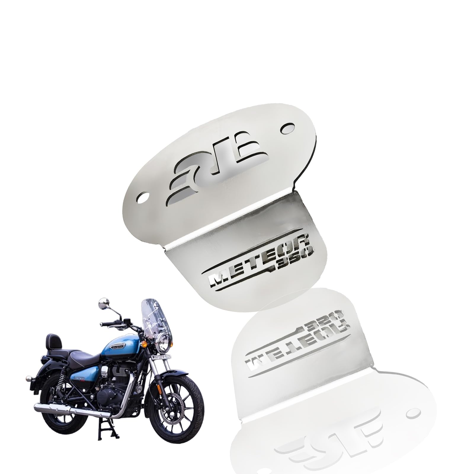 Meteor 350 Stainless Steel Front Disc Brake Fluid Reservoir Oil Cap for Bike Replacement for Enhanced Durability and Performance (Pack of 1)-Silver - Moto Genius