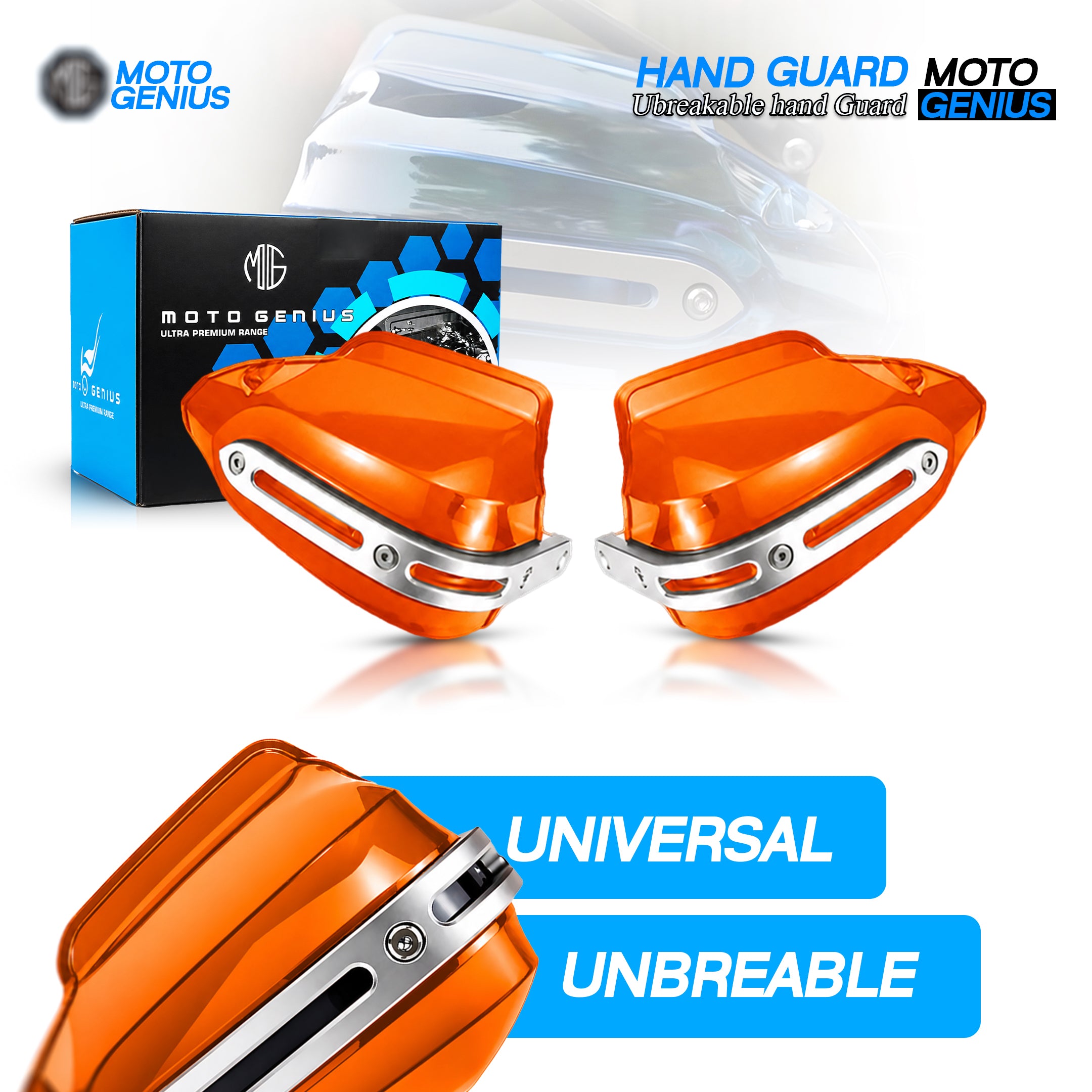 Universal Bike Hand Guards Protectors | Wind Deflector Made for Hand Safety While Riding All Motorcycle