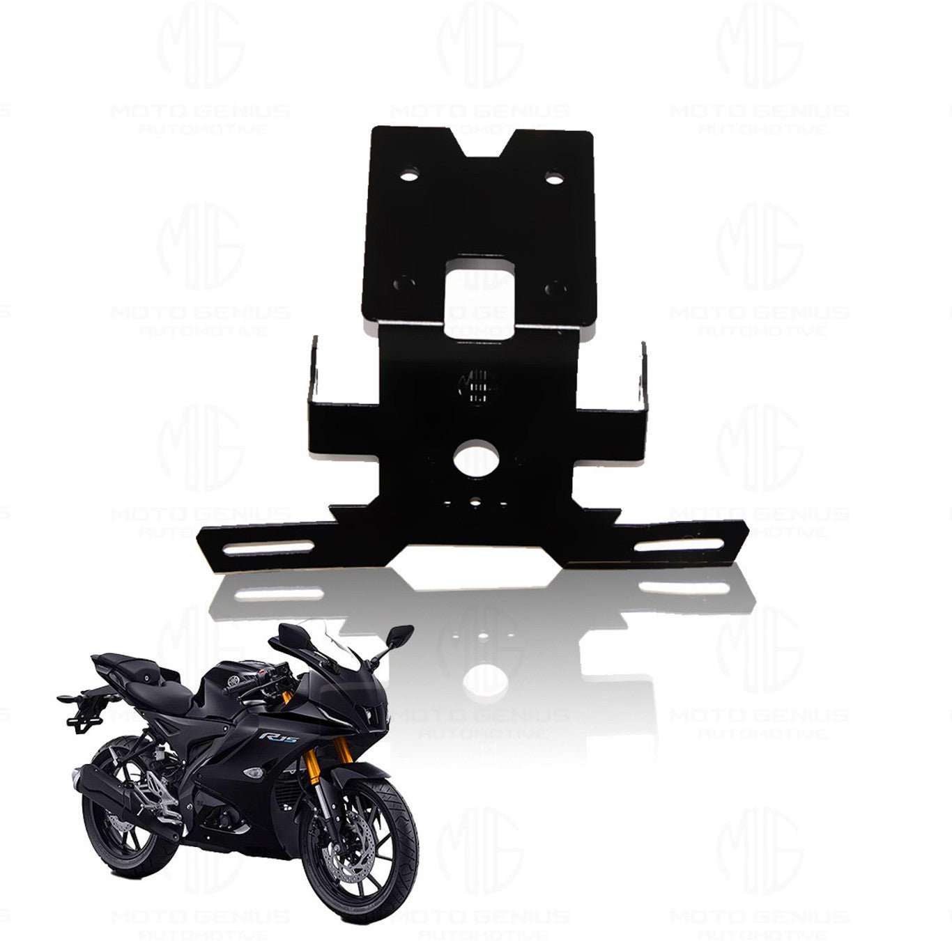 Moto Genius Heavy Metal Tail Tidy Number Plate Holder for R15 V4 | License Plate Bracket Bike Number Plate - Moto Genius
